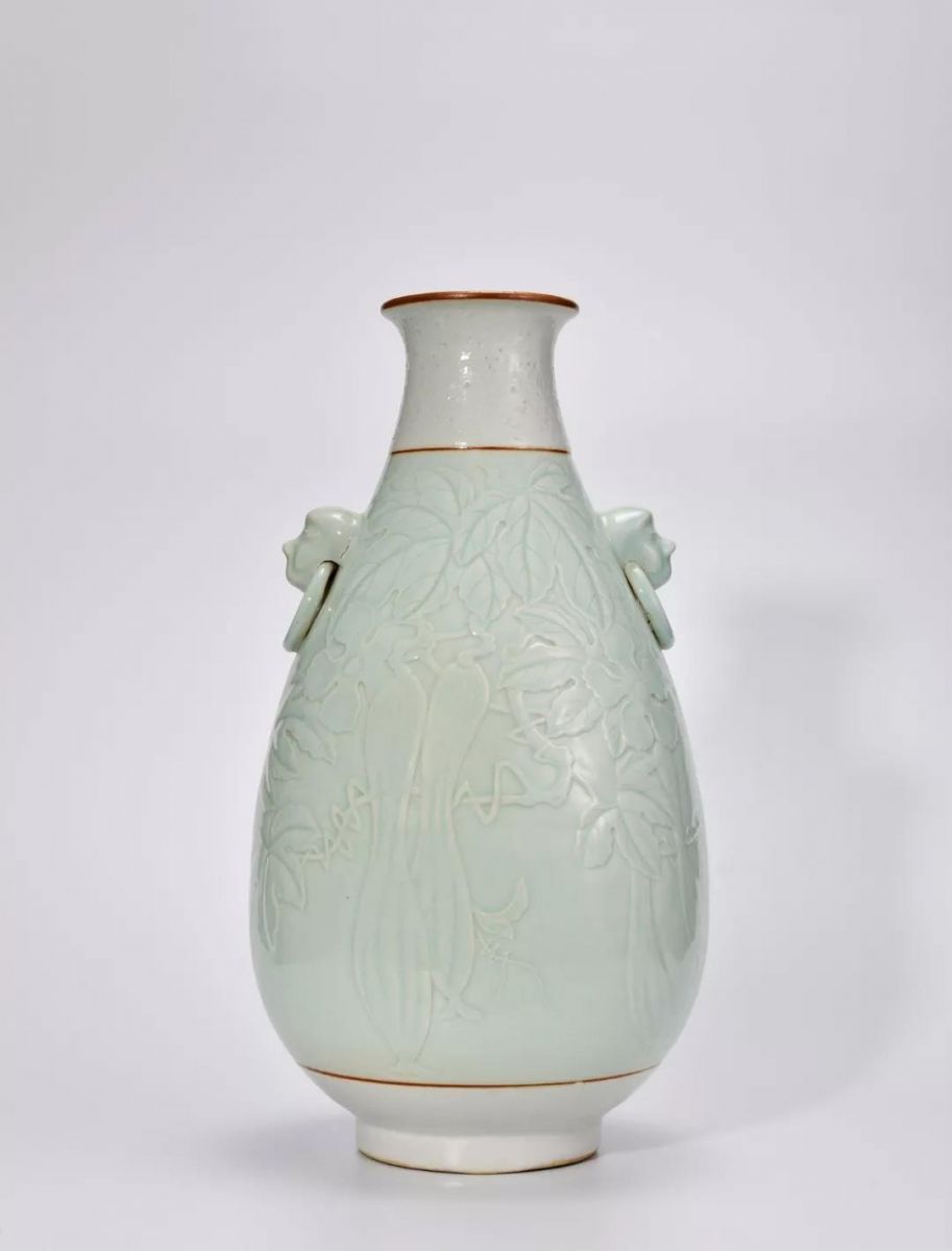 【海】粉彩茶壺　花鳥文　時代　骨董品 時代品 中国美術 大型仿古中国粉彩花鸟花瓶// 民国时期（1912-1949