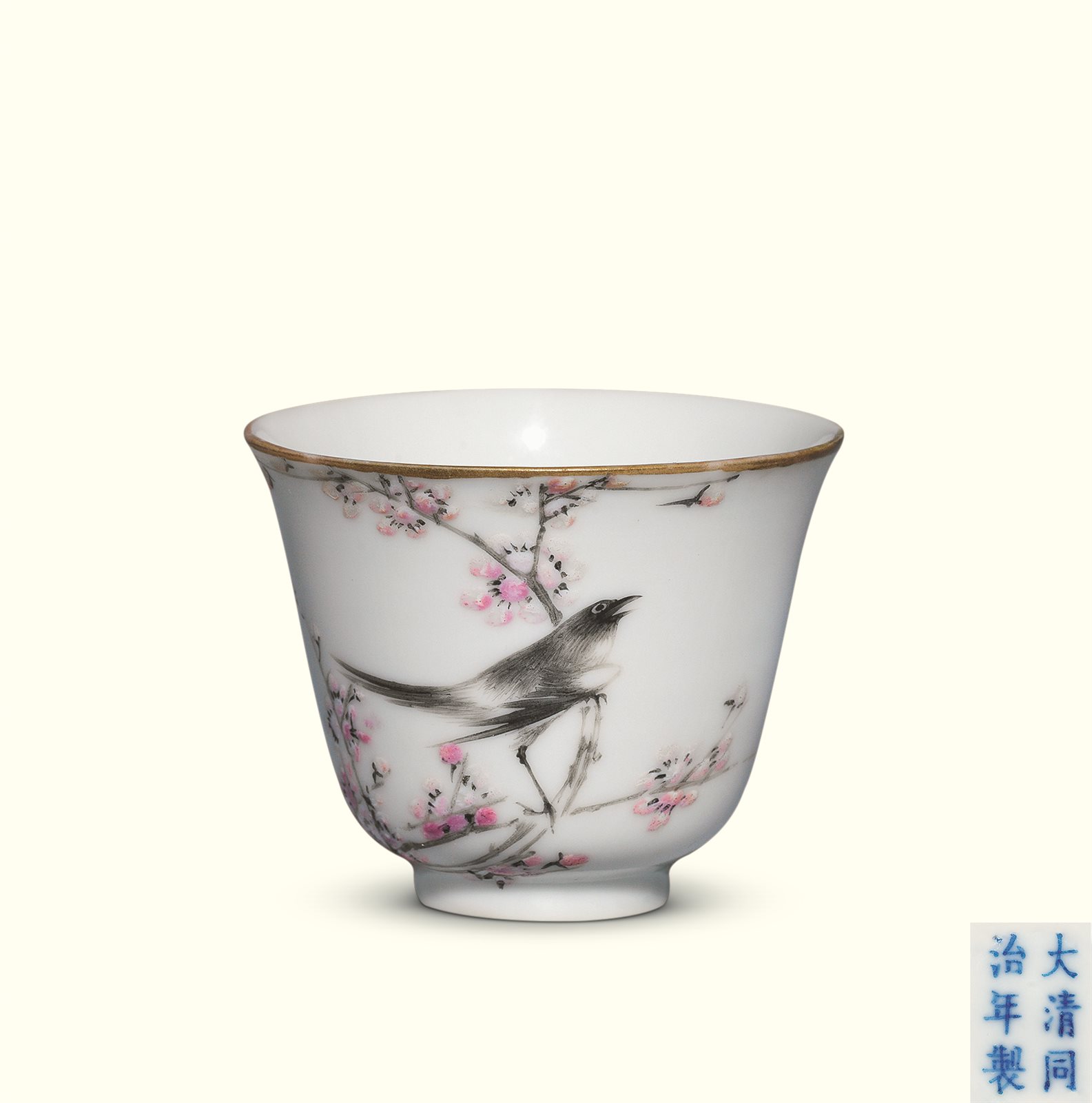 【海】粉彩茶壺②　牡丹福寿文　同治年製在印　民国時代　骨董品 時代品 中国美術 海】粉彩茶壺② 牡丹福寿文 同治年製在印 民国時代 骨董品 時代